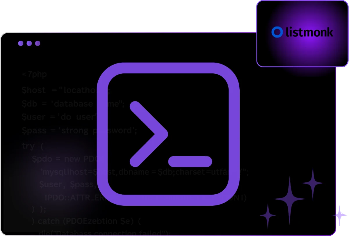 Listmonk VPS hosting - Self-host Listmonk on a fast virtual server